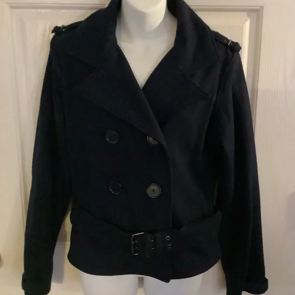 Peacoat - Old Navy brand peacoat, Navy color, size large - Picture 2 of 14